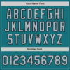 Custom Teal Gray-Black Authentic Two Tone Baseball Jersey