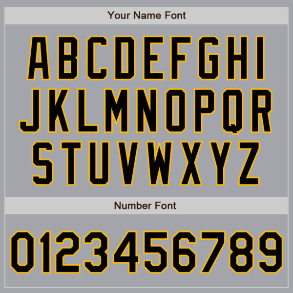 Custom Gray Black-Gold Authentic Two Tone Baseball Jersey