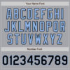 Custom Gray Black-Light Blue Authentic Two Tone Baseball Jersey
