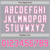 Custom Gray Pink-White Authentic Two Tone Baseball Jersey