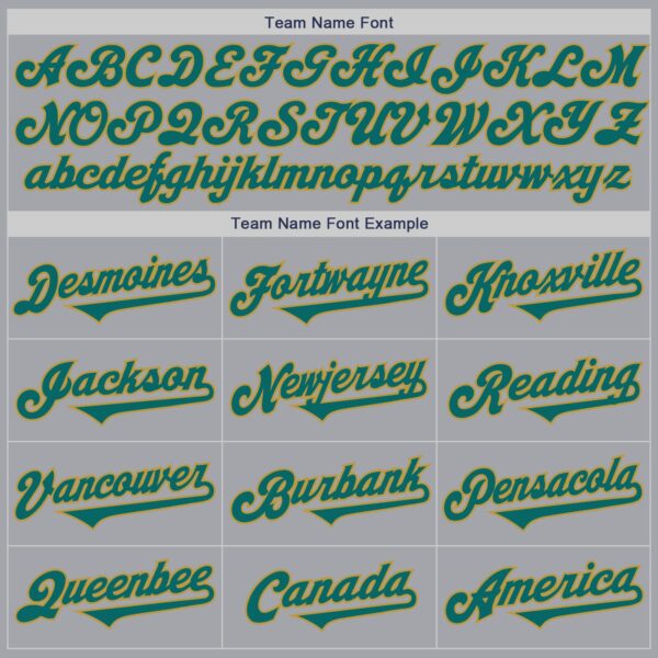 Custom Gray Teal-Old Gold Authentic Two Tone Baseball Jersey