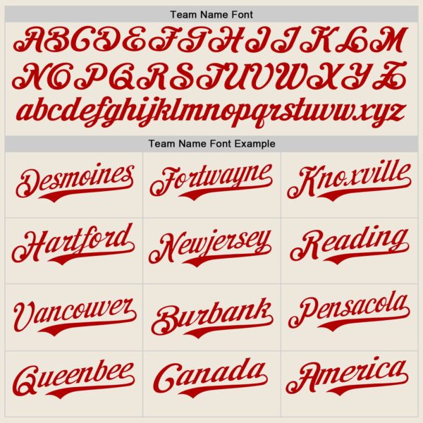 Custom Cream Red Pinstripe Red Authentic Two Tone Baseball Jersey