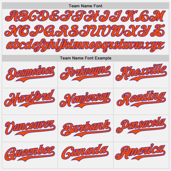 Custom White Orange Pinstripe Purple Authentic Two Tone Baseball Jersey