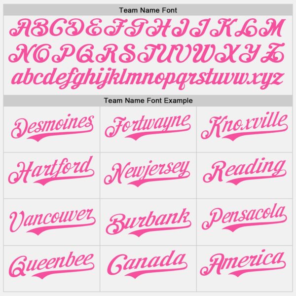 Custom White Pink Pinstripe Pink Authentic Two Tone Baseball Jersey