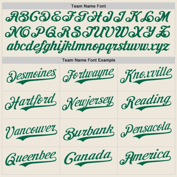 Custom Cream Kelly Green Pinstripe Kelly Green Authentic Two Tone Baseball Jersey