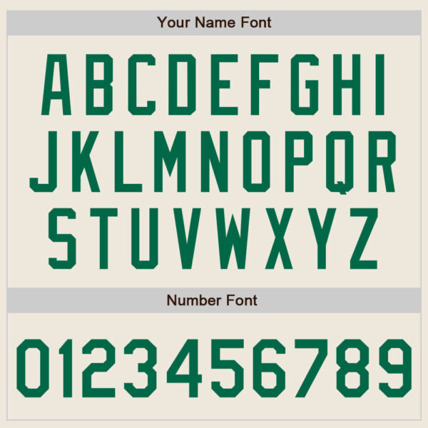 Custom Cream Kelly Green Pinstripe Kelly Green Authentic Two Tone Baseball Jersey