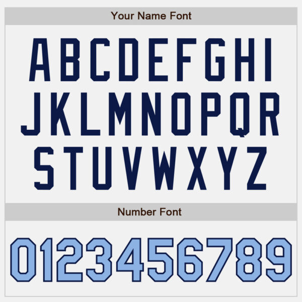 Custom White Light Blue Pinstripe Navy Authentic Two Tone Baseball Jersey