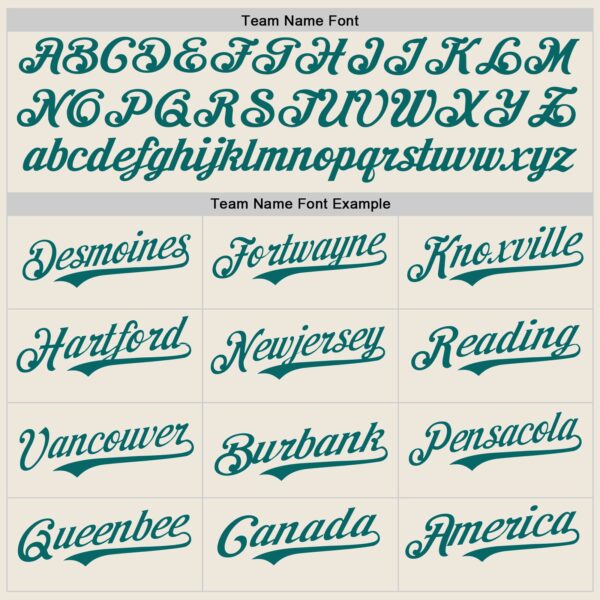 Custom Cream Teal Pinstripe Teal Authentic Two Tone Baseball Jersey