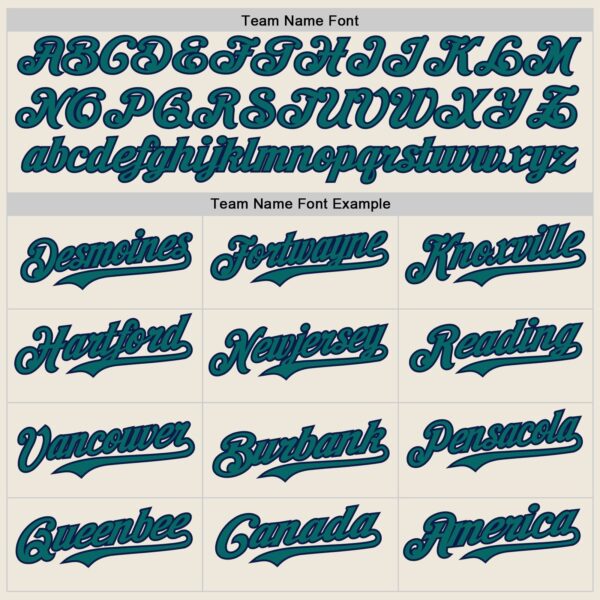 Custom Cream Teal Pinstripe Navy Authentic Two Tone Baseball Jersey