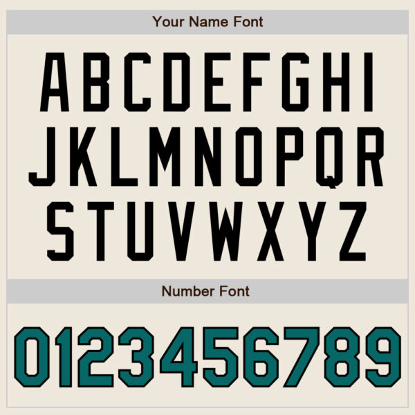 Custom Cream Teal Pinstripe Black Authentic Two Tone Baseball Jersey