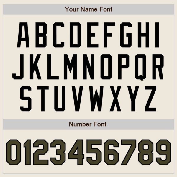 Custom Cream Olive Pinstripe Black Authentic Two Tone Baseball Jersey