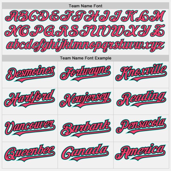 Custom White Black Pinstripe Aqua-Neon Pink Authentic Two Tone Baseball Jersey