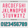 Custom White Black Pinstripe Aqua-Neon Pink Authentic Two Tone Baseball Jersey