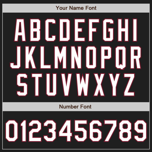 Custom Black Crimson Pinstripe White Authentic Two Tone Baseball Jersey