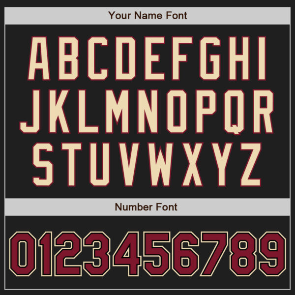 Custom Black Crimson Pinstripe Cream Authentic Two Tone Baseball Jersey