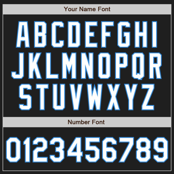 Custom Black Electric Blue Pinstripe White Authentic Two Tone Baseball Jersey