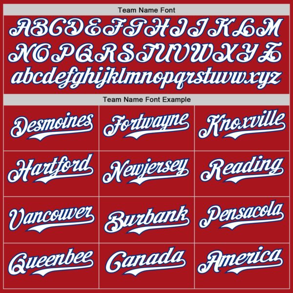 Custom Red Royal Pinstripe White Authentic Two Tone Baseball Jersey