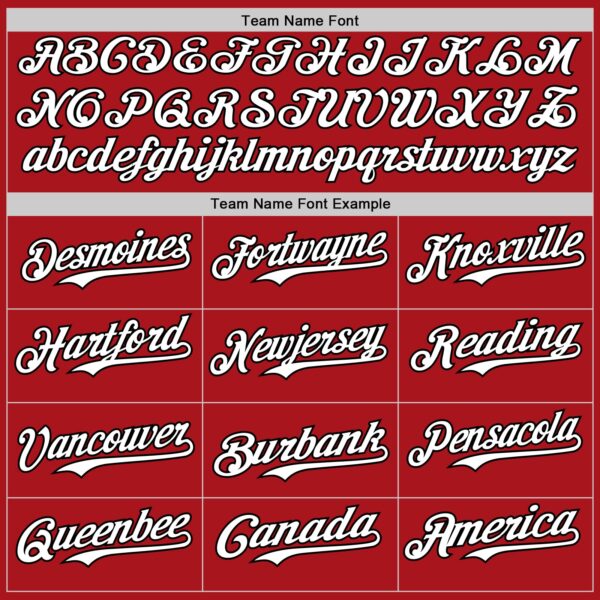 Custom Red Black Pinstripe White Authentic Two Tone Baseball Jersey