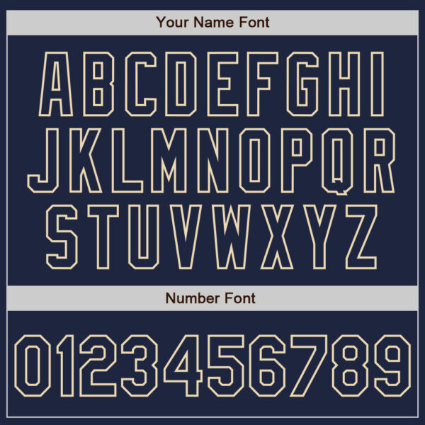 Custom Navy Cream Pinstripe Cream Authentic Two Tone Baseball Jersey