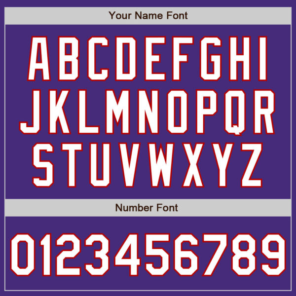 Custom Purple Red Pinstripe White Authentic Two Tone Baseball Jersey