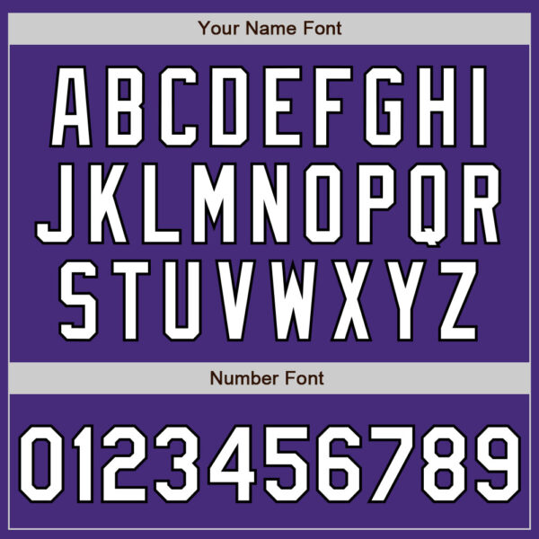 Custom Purple Black Pinstripe White Authentic Two Tone Baseball Jersey