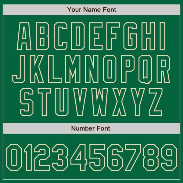 Custom Kelly Green Cream Pinstripe Cream Authentic Two Tone Baseball Jersey