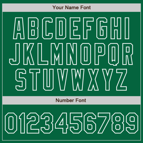 Custom Kelly Green White Pinstripe White Authentic Two Tone Baseball Jersey