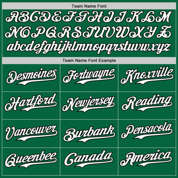 Custom Kelly Green Black Pinstripe White Authentic Two Tone Baseball Jersey