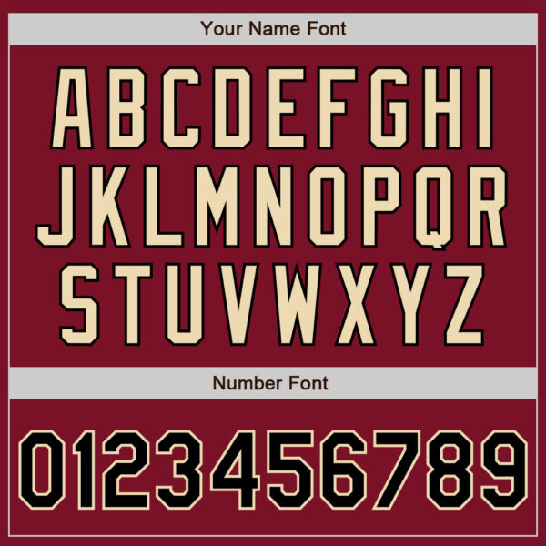 Custom Crimson Black Pinstripe Cream Authentic Two Tone Baseball Jersey