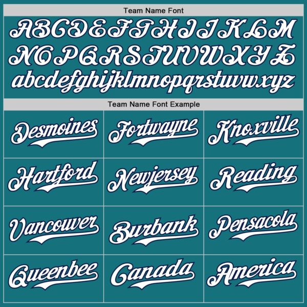 Custom Teal Navy Pinstripe White Authentic Two Tone Baseball Jersey