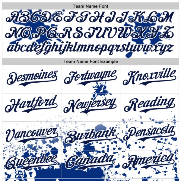 Custom White Navy Splatter Camo Two Tone Authentic Baseball Jersey