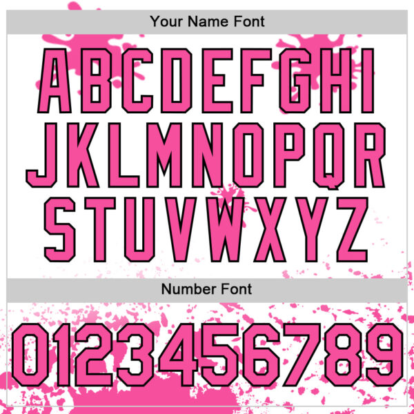 Custom White Pink Black-Blue Splatter Camo Two Tone Authentic Baseball Jersey