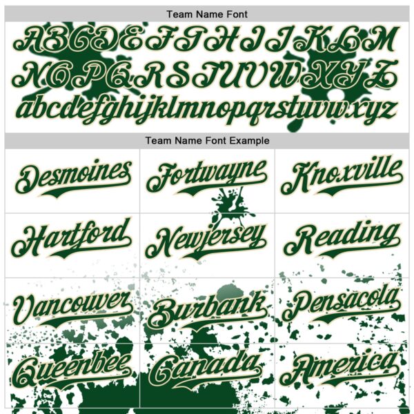 Custom White Green-Cream Splatter Camo Two Tone Authentic Baseball Jersey