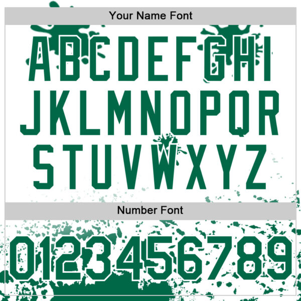 Custom White Kelly Green Pink-Black Splatter Camo Two Tone Authentic Baseball Jersey