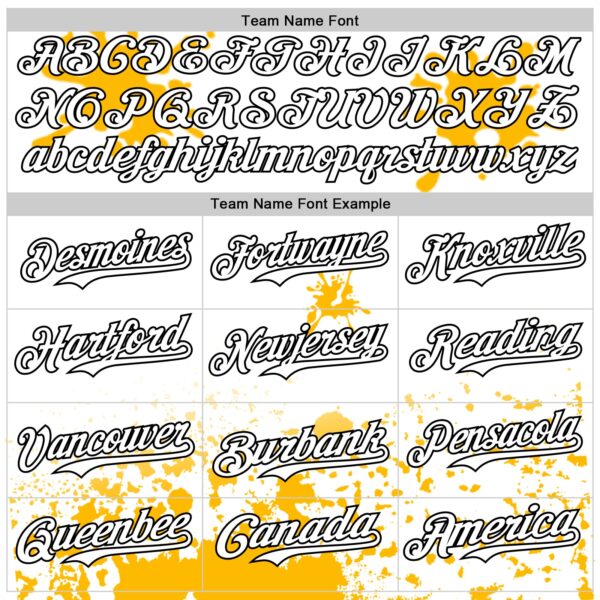 Custom White Black Gold-Blue Splatter Camo Two Tone Authentic Baseball Jersey