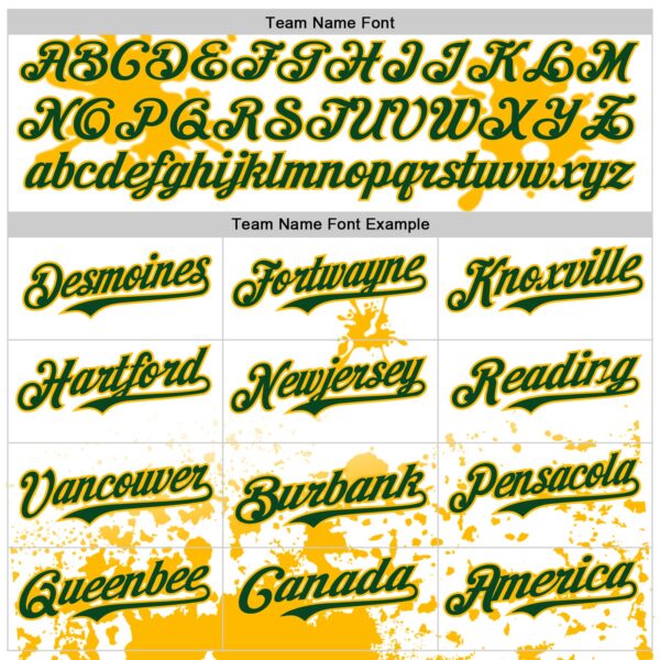 Custom White Green Gold-Red Splatter Camo Two Tone Authentic Baseball Jersey