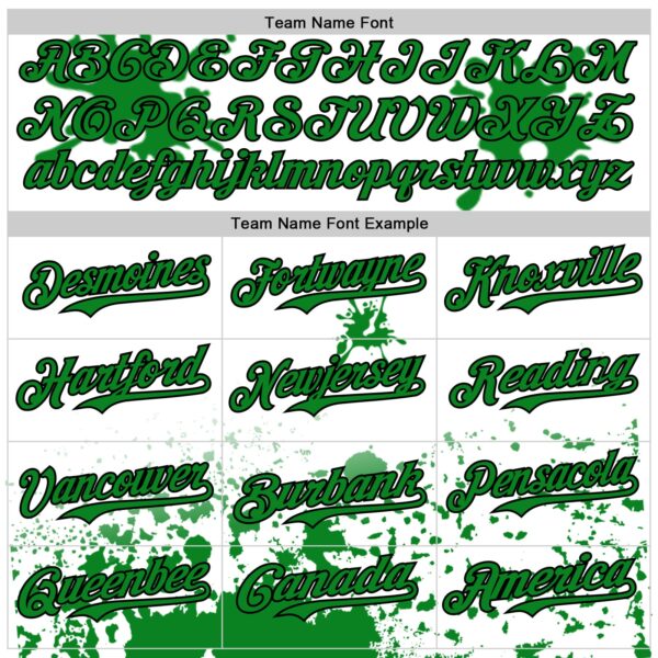 Custom White Grass Green Black Red-Yellow Splatter Camo Two Tone Authentic Baseball Jersey