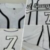 Custom White White-Black Authentic Sleeveless Baseball Jersey