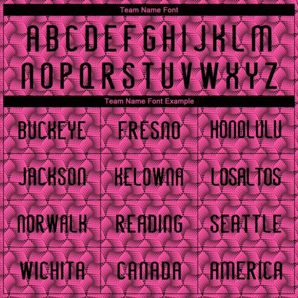 Custom Pink Black Geometric Shape Sublimation Volleyball Uniform Jersey