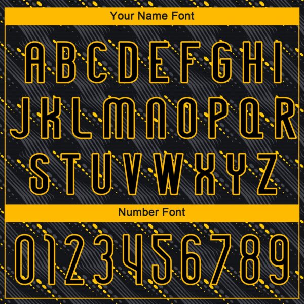 Custom Black Gold Geometric Shape Sublimation Volleyball Uniform Jersey