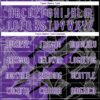 Custom Graffiti Pattern Purple-Black Scratch Sublimation Volleyball Uniform Jersey