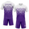Custom Purple White Geometric Shape Sublimation Volleyball Uniform Jersey