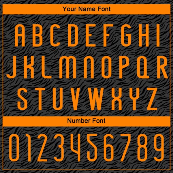 Custom Black Bay Orange Animal Print Sublimation Volleyball Uniform Jersey