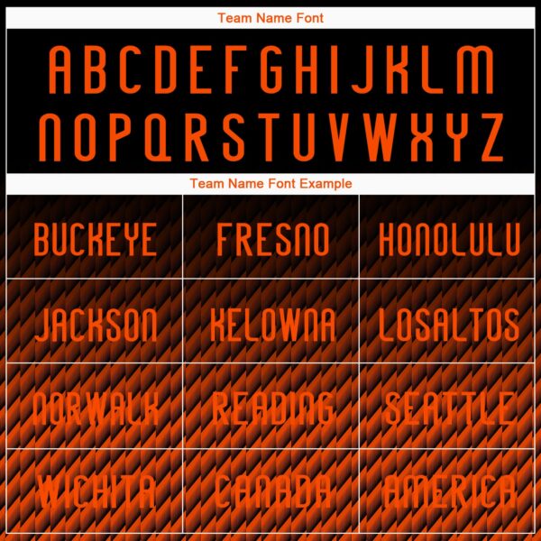 Custom Black Orange Geometric Shape Sublimation Volleyball Uniform Jersey