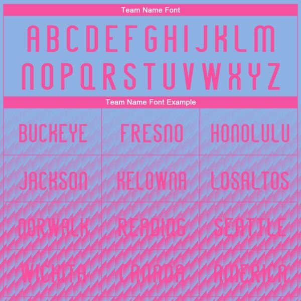 Custom Light Blue Pink Geometric Shape Sublimation Volleyball Uniform Jersey