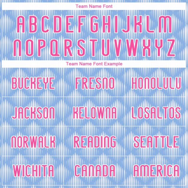 Custom Light Blue Pink-White Geometric Shape Sublimation Volleyball Uniform Jersey