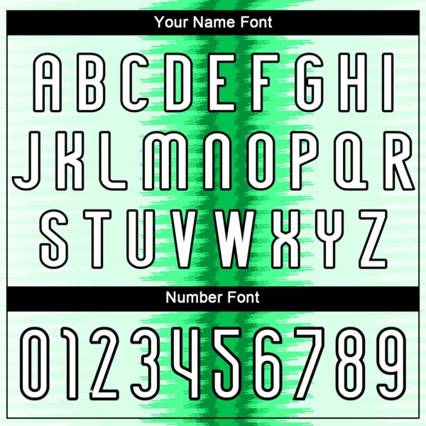 Custom Kelly Green White-Black Abstract Lines Sublimation Volleyball Uniform Jersey