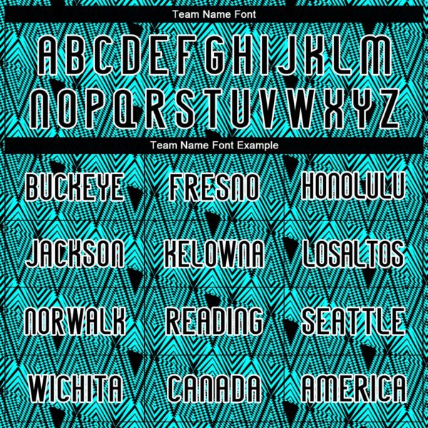 Custom Lakes Blue Black-White Geometric Shape Sublimation Volleyball Uniform Jersey