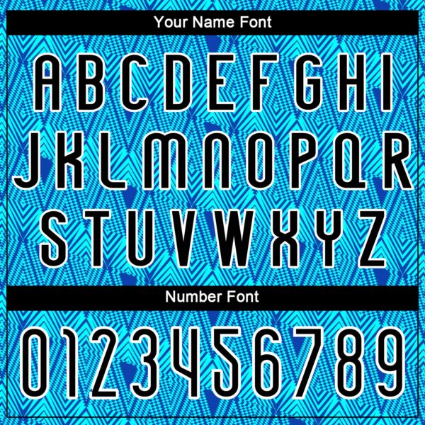 Custom Thunder Blue Black-Lakes Blue Geometric Shape Sublimation Volleyball Uniform Jersey