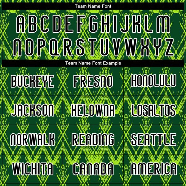 Custom Green Black-Neon Green Abstract Shape Sublimation Volleyball Uniform Jersey